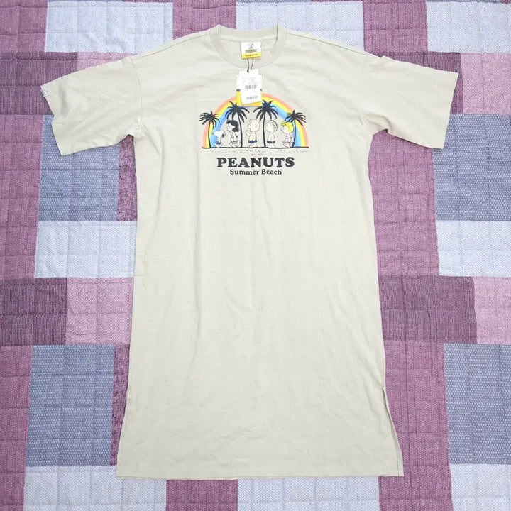 [BUNJANG] Peanuts Franks Tone Snoopy Long T-Shirt Dress Size 90 / 피너츠 프랭크스톤 롱 스누피 티셔츠 원피스 90 (새상품)