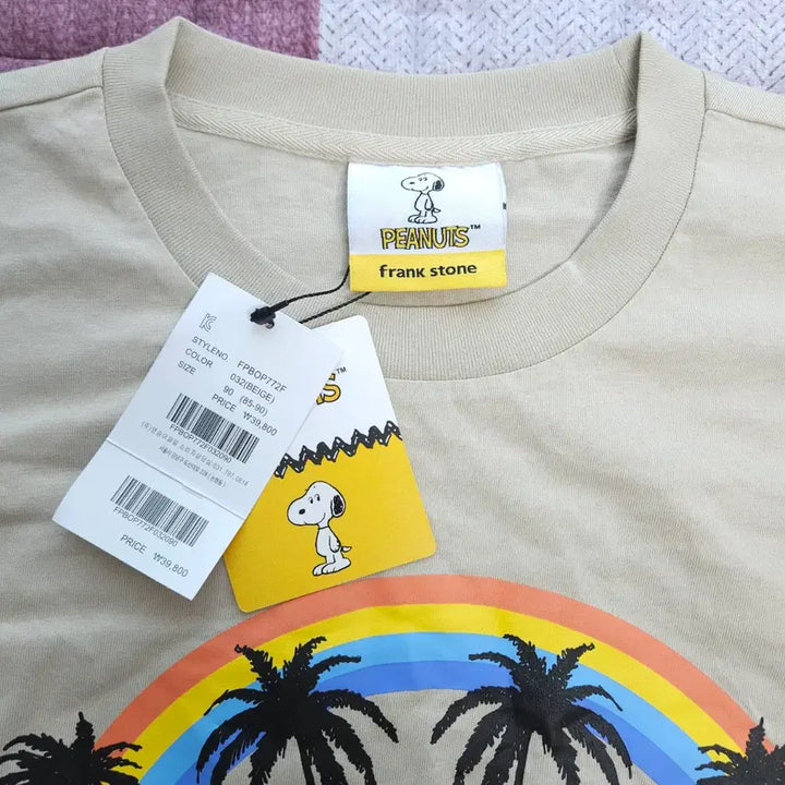 [BUNJANG] Peanuts Franks Tone Snoopy Long T-Shirt Dress Size 90 / 피너츠 프랭크스톤 롱 스누피 티셔츠 원피스 90 (새상품)