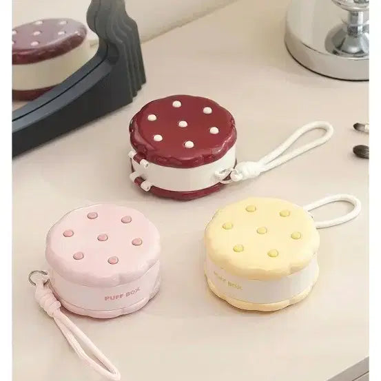 [BUNJANG] Yellow Cushion Air Puff Case / 쿠션 에어 퍼프 케이스 보관함 옐로우