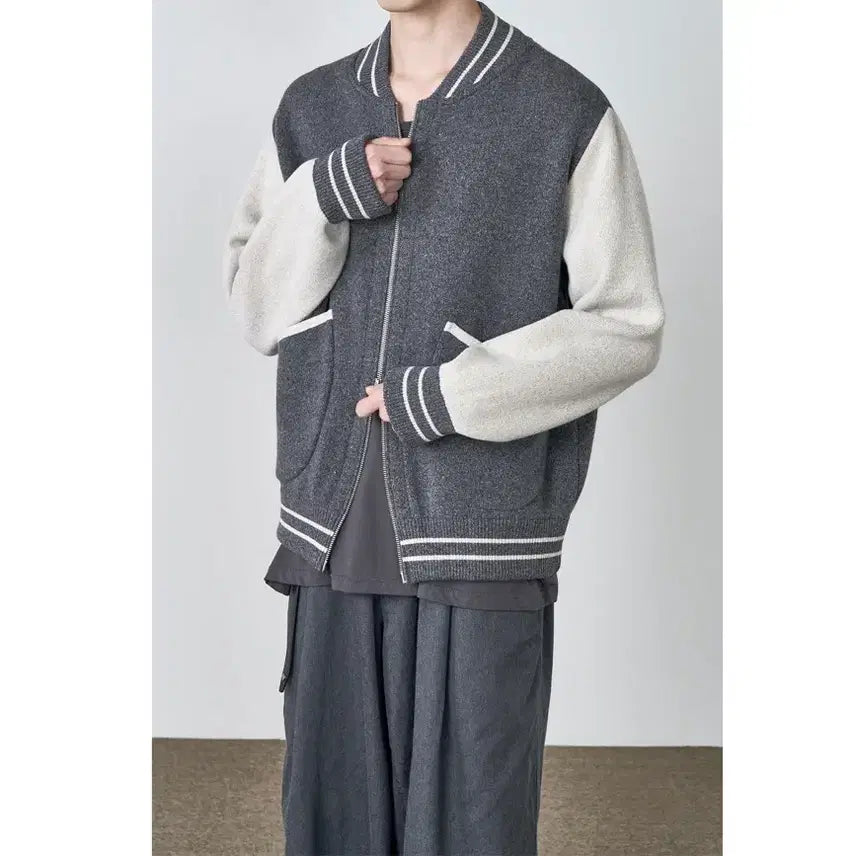 [BUNJANG] EARLY YEARS AGO Merino Wool Knit Zip-Up / 이얼즈어고 메리노울 니트 집업