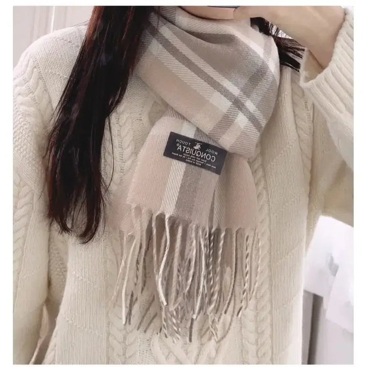 [BUNJANG] Ablie Checkered Muffler / 목도리 커플 우정 체크 머플러 에이블리