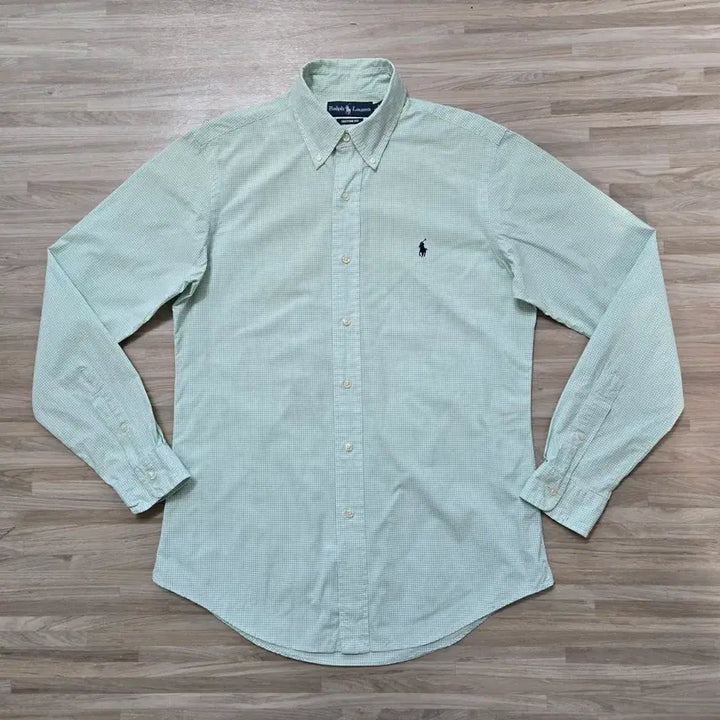[BUNJANG] Polo Ralph Lauren Gingham Check Shirt Mint / 95~100) 폴로 랄프로렌 긴팔 깅엄 체크 셔츠 민트