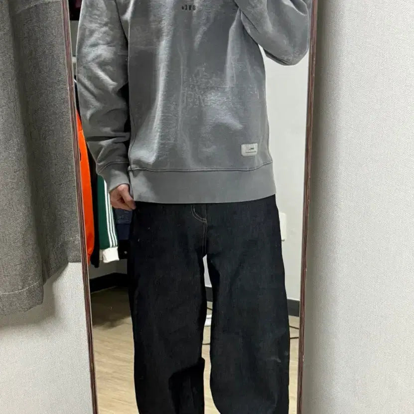 [BUNJANG] Overcast Washed Cotton Sweatshirt / 오버케스트 맨투맨