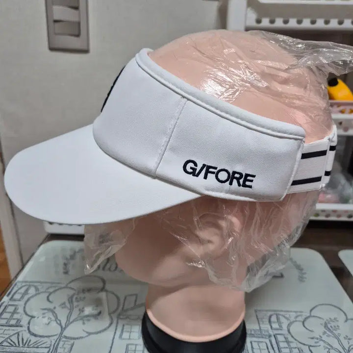 [BUNJANG] G/FORE White Sun Cap / 지포어 GFORE 화이트 썬캡