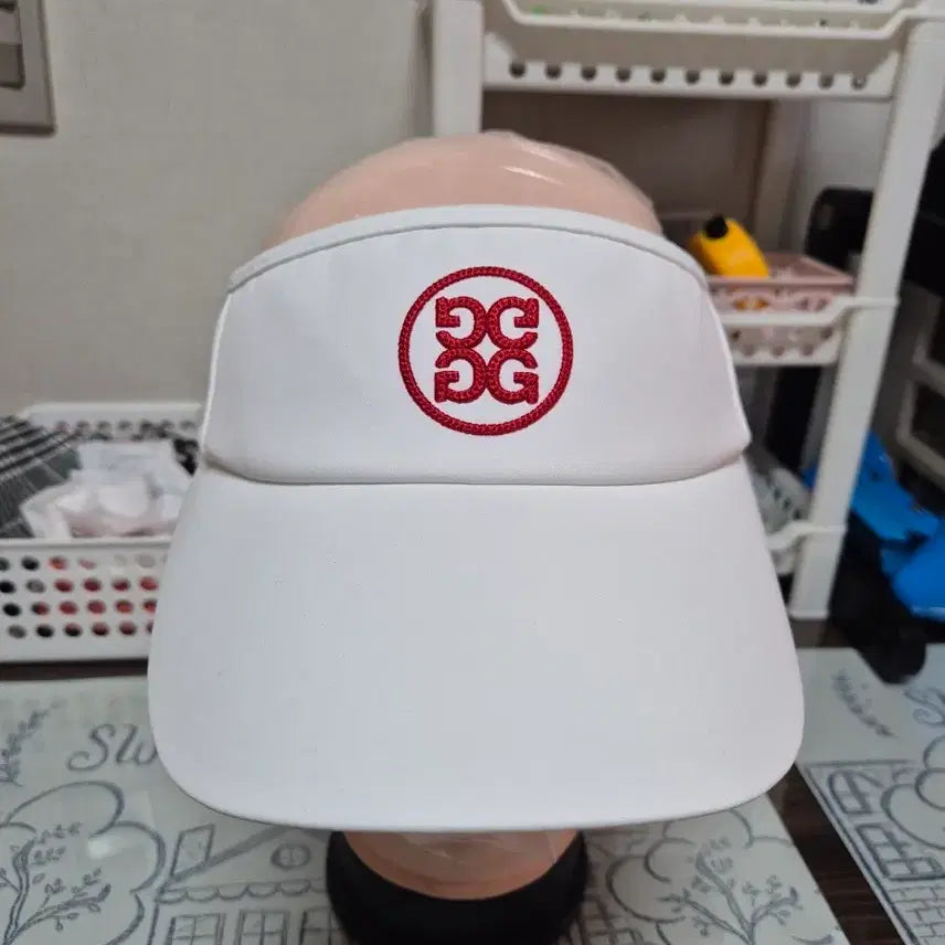 [BUNJANG] G/FORE White Sun Cap / 지포어 GFORE 화이트 썬캡