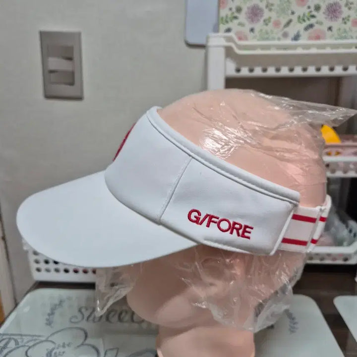 [BUNJANG] G/FORE White Sun Cap / 지포어 GFORE 화이트 썬캡
