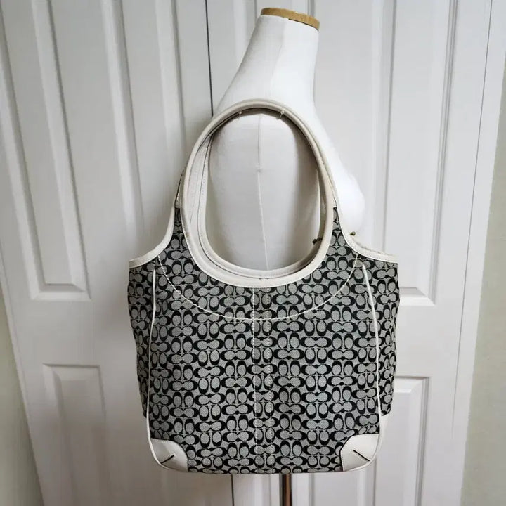[BUNJANG] Coach Fabric and Leather Tote/Shoulder Bag / 상태굿 )코치 숄더, 토트백