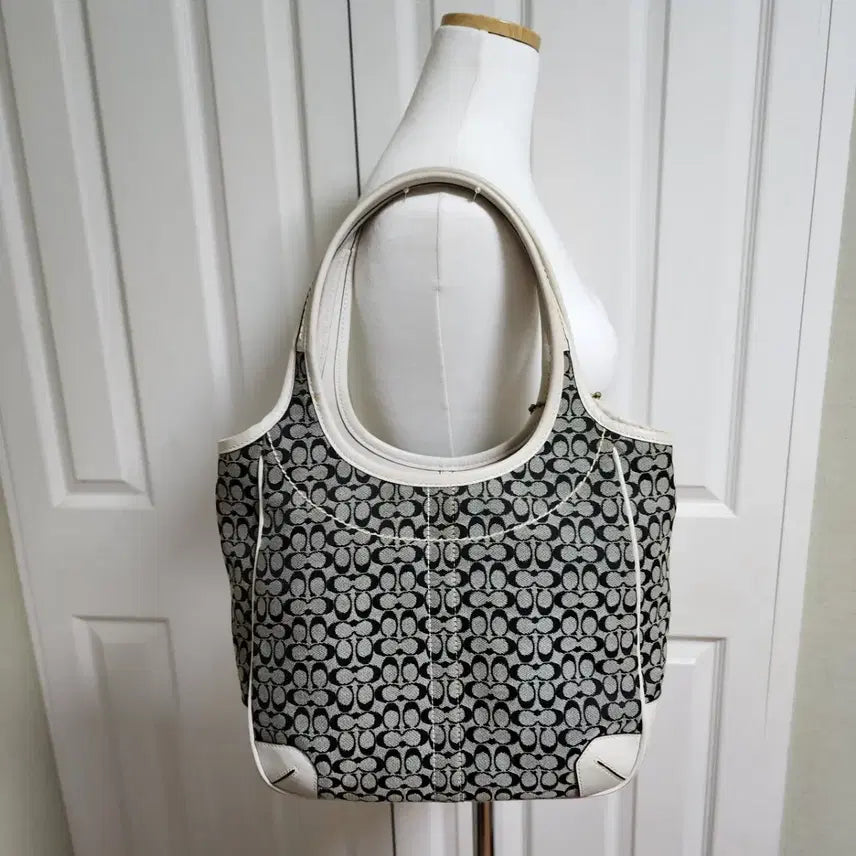 [BUNJANG] Coach Fabric and Leather Tote/Shoulder Bag / 상태굿 )코치 숄더, 토트백