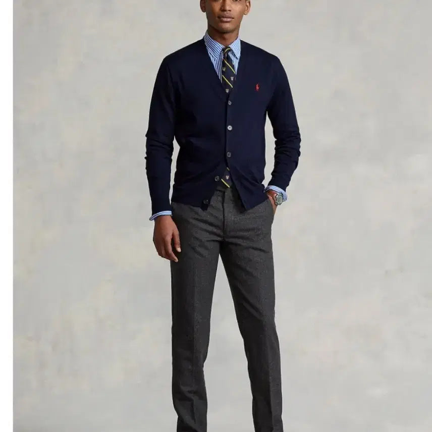 [BUNJANG] Polo Ralph Lauren Navy Cardigan / 폴로 랄프로렌 네이비 가디건