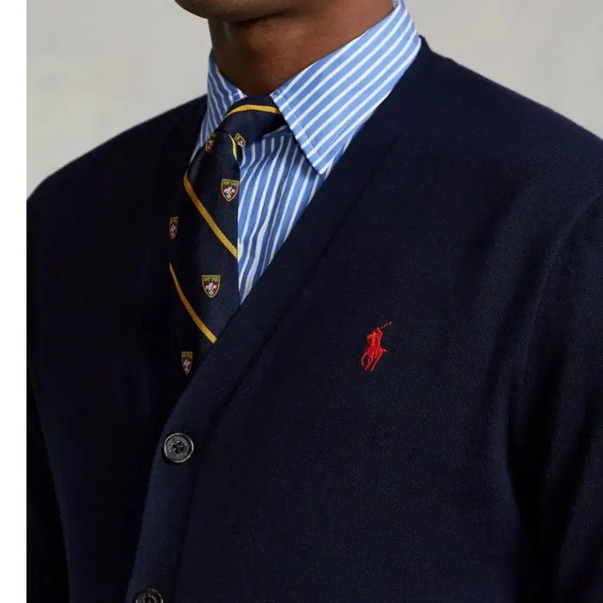 [BUNJANG] Polo Ralph Lauren Navy Cardigan / 폴로 랄프로렌 네이비 가디건