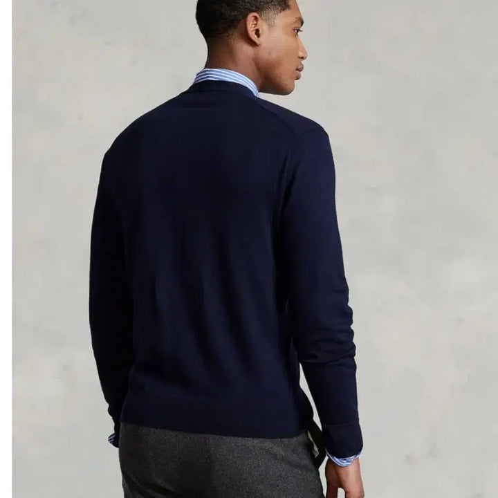 [BUNJANG] Polo Ralph Lauren Navy Cardigan / 폴로 랄프로렌 네이비 가디건