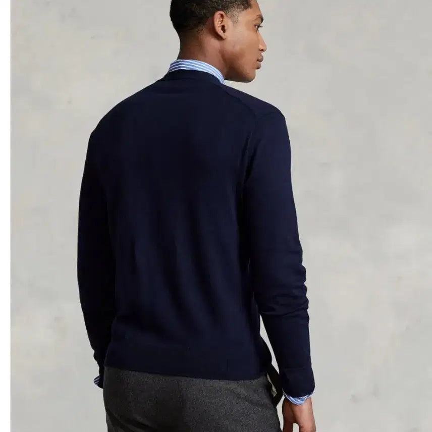 [BUNJANG] Polo Ralph Lauren Navy Cardigan / 폴로 랄프로렌 네이비 가디건