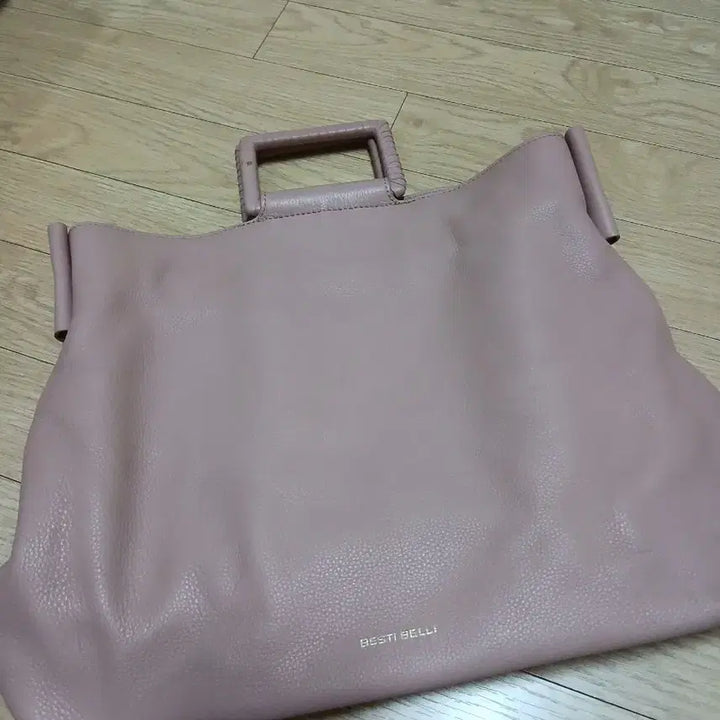 [BUNJANG] BESTI BELLI Pink Leather Tote Bag / BESTI BELLI 핑크 토트백-소가죽