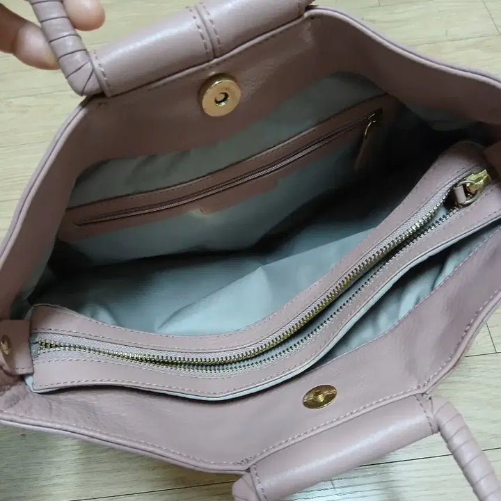 [BUNJANG] BESTI BELLI Pink Leather Tote Bag / BESTI BELLI 핑크 토트백-소가죽