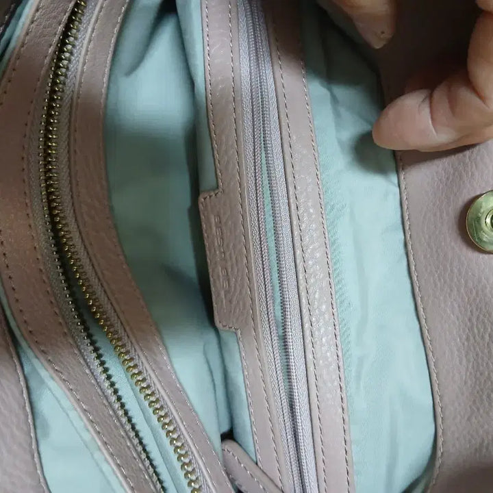 [BUNJANG] BESTI BELLI Pink Leather Tote Bag / BESTI BELLI 핑크 토트백-소가죽