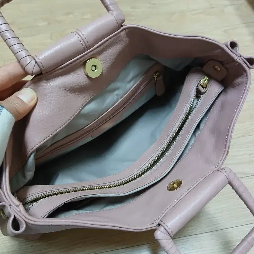 [BUNJANG] BESTI BELLI Pink Leather Tote Bag / BESTI BELLI 핑크 토트백-소가죽