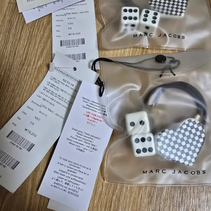 [BUNJANG] Marc Jacobs Heart/Dice Hair Tie Set / 마크제이콥스 하트/주사위 헤어끈 세트 (개당)
