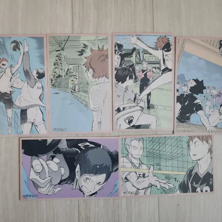 [SOLD OUT] 하이큐 원화 일러스트 카드 엽서 점프샵굿즈 히나타카게야마카라스노