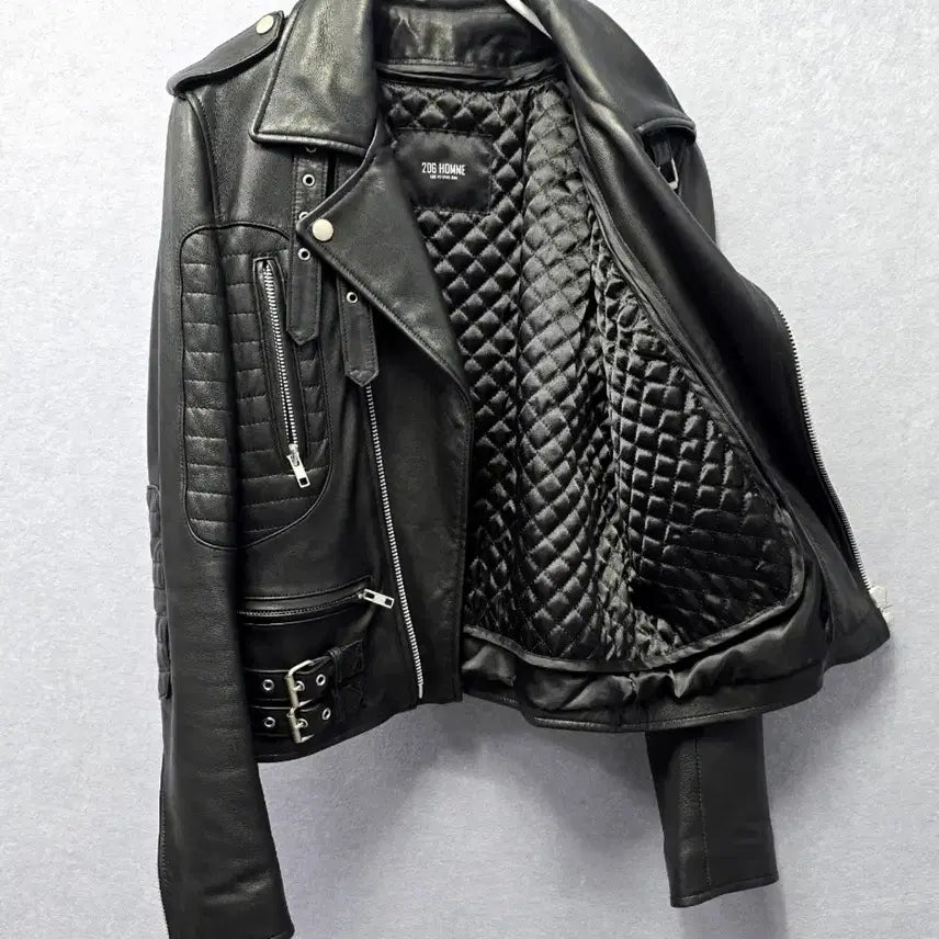 [BUNJANG] 206 Homme Lee Youngjoon Lambskin Rider Jacket / 206옴므 이영준 램스킨 라이더 자켓 ( 퀄팅내피 탈부착 )