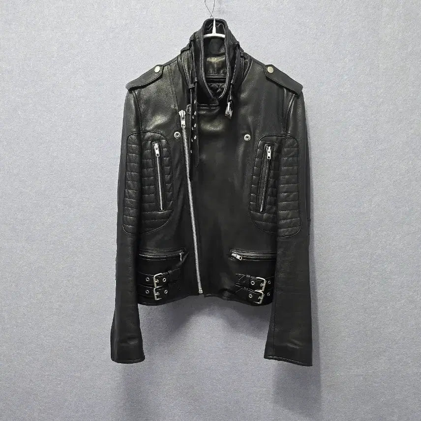 [BUNJANG] 206 Homme Lee Youngjoon Lambskin Rider Jacket / 206옴므 이영준 램스킨 라이더 자켓 ( 퀄팅내피 탈부착 )
