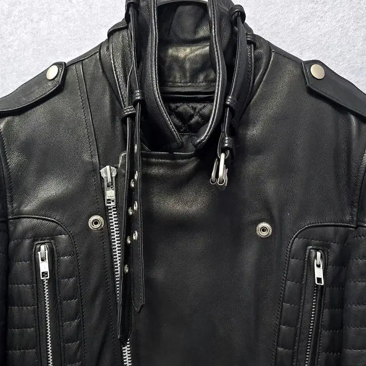 [BUNJANG] 206 Homme Lee Youngjoon Lambskin Rider Jacket / 206옴므 이영준 램스킨 라이더 자켓 ( 퀄팅내피 탈부착 )