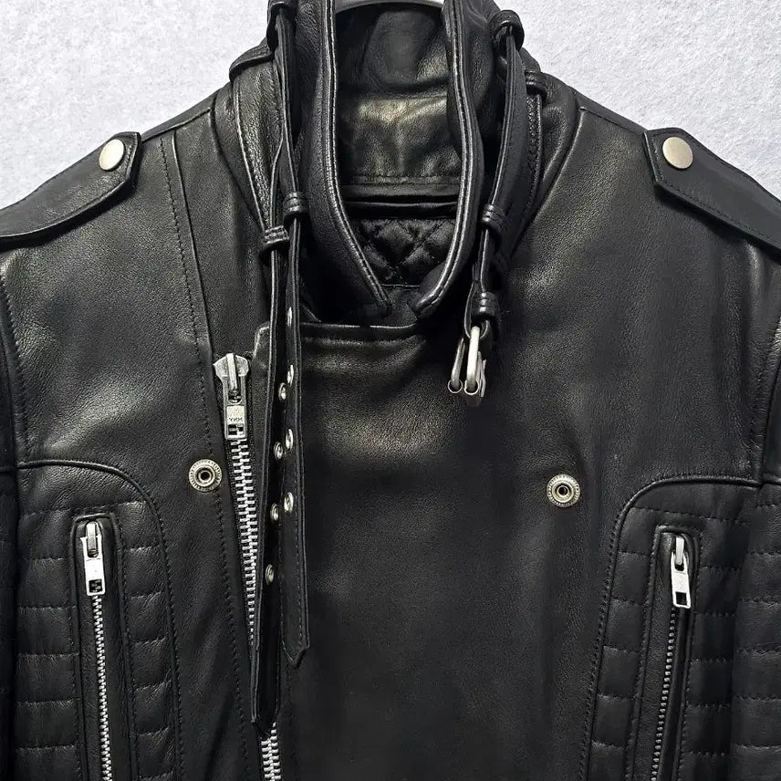 [BUNJANG] 206 Homme Lee Youngjoon Lambskin Rider Jacket / 206옴므 이영준 램스킨 라이더 자켓 ( 퀄팅내피 탈부착 )