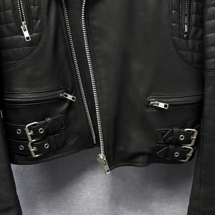 [BUNJANG] 206 Homme Lee Youngjoon Lambskin Rider Jacket / 206옴므 이영준 램스킨 라이더 자켓 ( 퀄팅내피 탈부착 )