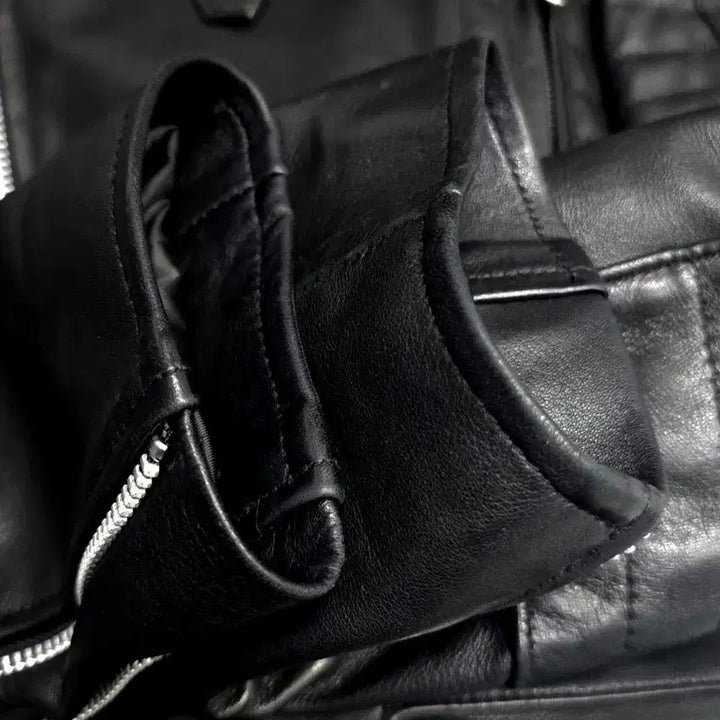 [BUNJANG] 206 Homme Lee Youngjoon Lambskin Rider Jacket / 206옴므 이영준 램스킨 라이더 자켓 ( 퀄팅내피 탈부착 )