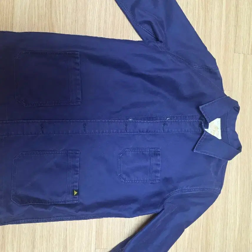 [BUNJANG] Le Mont Saint Michel Moleskin Blue Work Jacket / 르몽생미셸 몰스킨 블루 워크자켓 46사이즈