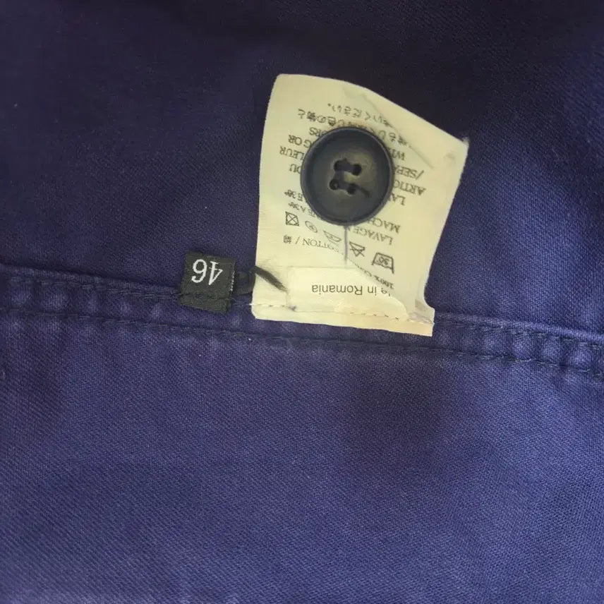 [BUNJANG] Le Mont Saint Michel Moleskin Blue Work Jacket / 르몽생미셸 몰스킨 블루 워크자켓 46사이즈