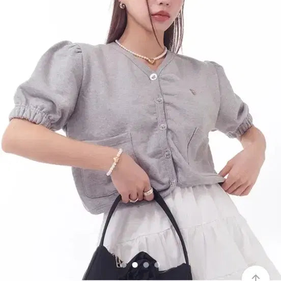 [BUNJANG] Anoyetic Half-Sleeve Cardigan / 아노에틱 반팔 가디건