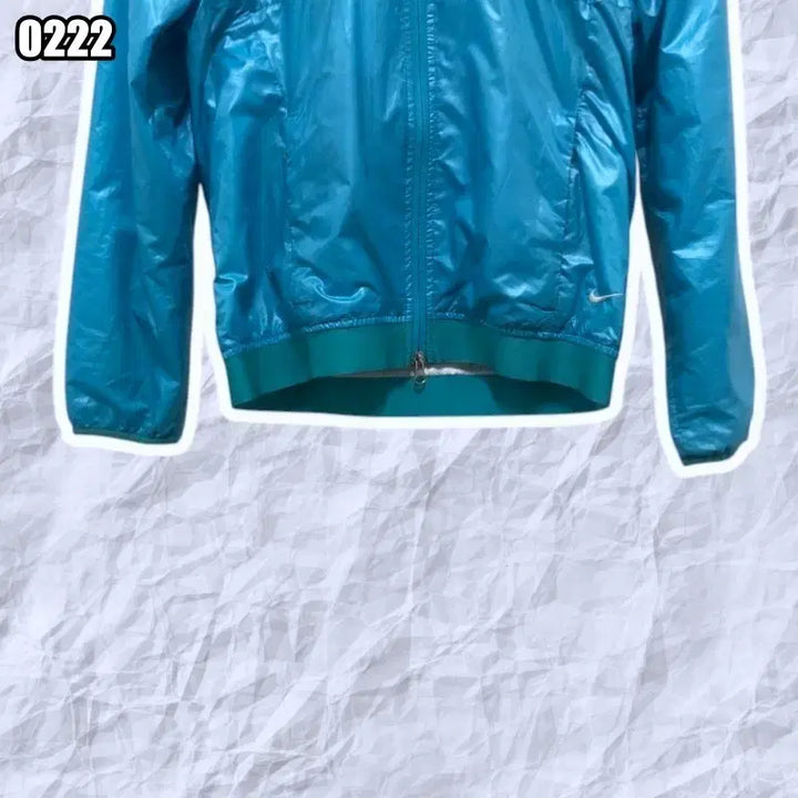 [SOLD OUT] M 나이키 집업 바람막이 점퍼자켓 연블루 골프 나일론