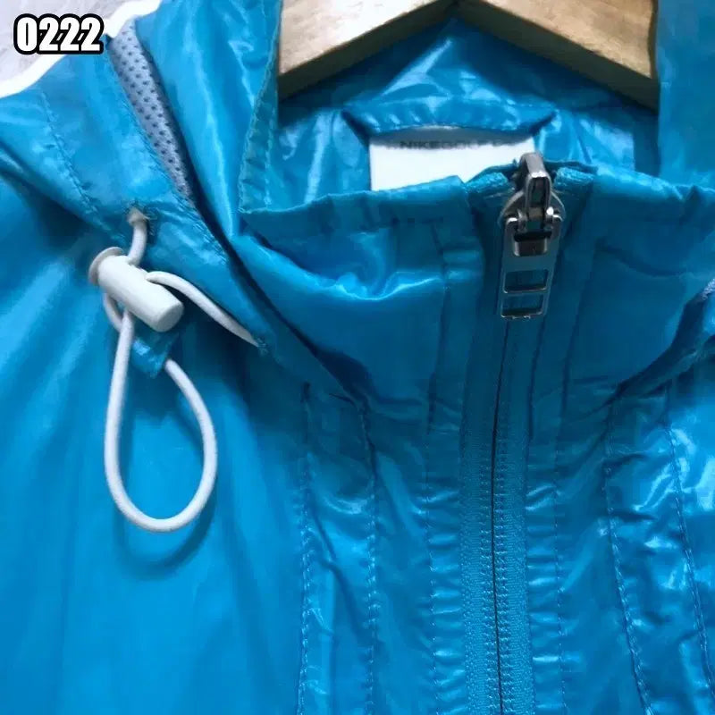 [SOLD OUT] M 나이키 집업 바람막이 점퍼자켓 연블루 골프 나일론