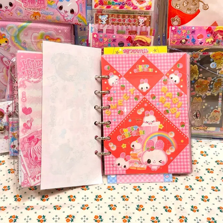 [BUNJANG] Heisei Retro Paper Diary Setup - Pink Gyaru Concept / [마지막 할인] 헤이세이 고전지류 다이어리 셋업 핑크 갸루 컨셉