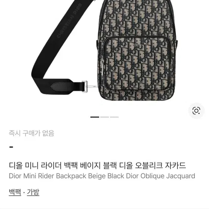 [BUNJANG] Dior Oblique Backpack / 디올 오블리크 백팩 가방