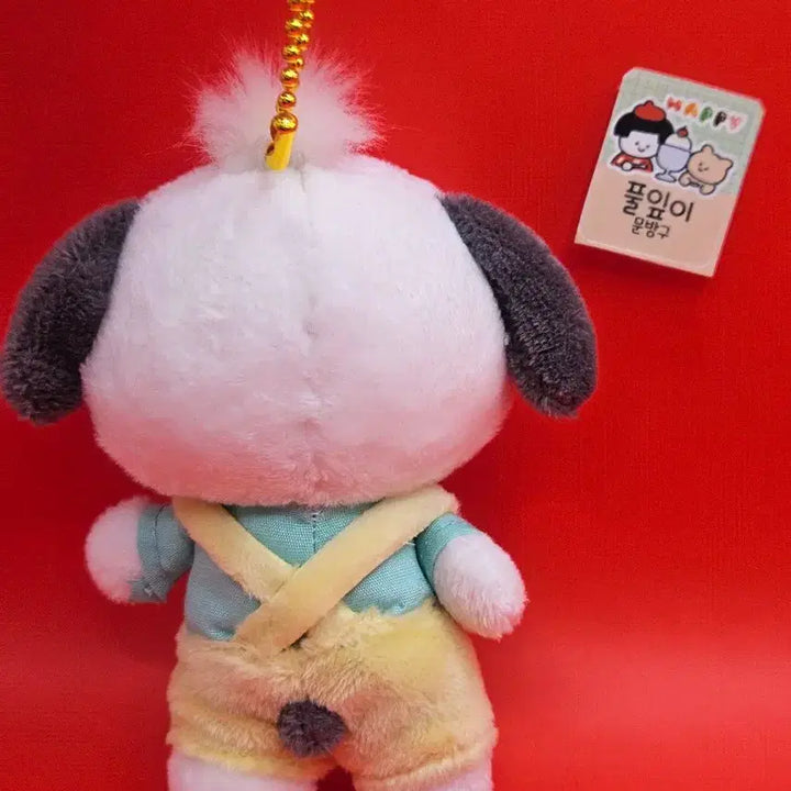 [BUNJANG] Sanrio Pochacco Overalls Keychain 10cm / 포차코 멜빵 바지 키링. 새상품. 산리오