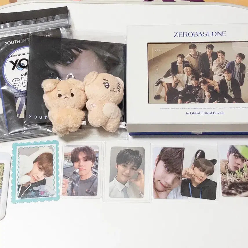 [BUNJANG] ZEROBASEONE Kim Gyuvin Bundle Set (Photocards, Album, Plush) / 제로베이스원 김규빈 세트 일괄 처분 (포카, 앨범, 인형)