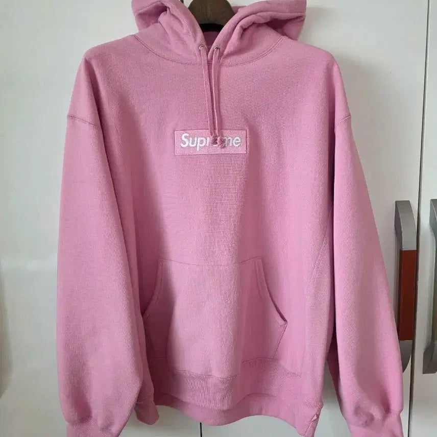 [BUNJANG] Supreme Box Logo Hooded Sweatshirt Dusty Pink / 슈프림 박스로고 후드 스웨트셔츠 더스티 핑크