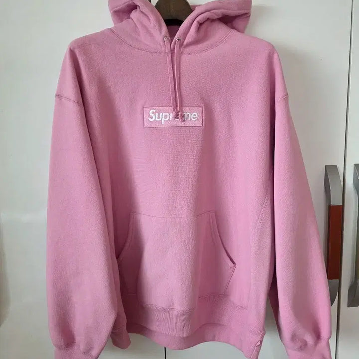 [BUNJANG] Supreme Box Logo Hooded Sweatshirt Dusty Pink / 슈프림 박스로고 후드 스웨트셔츠 더스티 핑크
