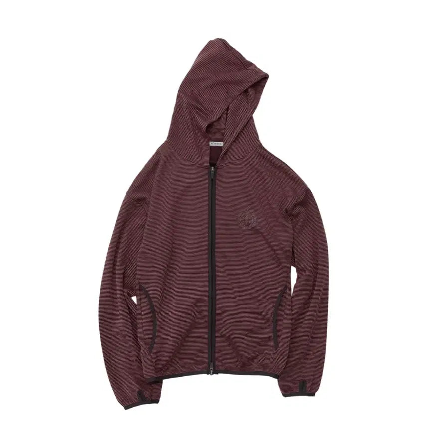 [SOLD OUT] (3) 폴리테루 휴먼인덱스 스트라이프 저지 집후디 레드