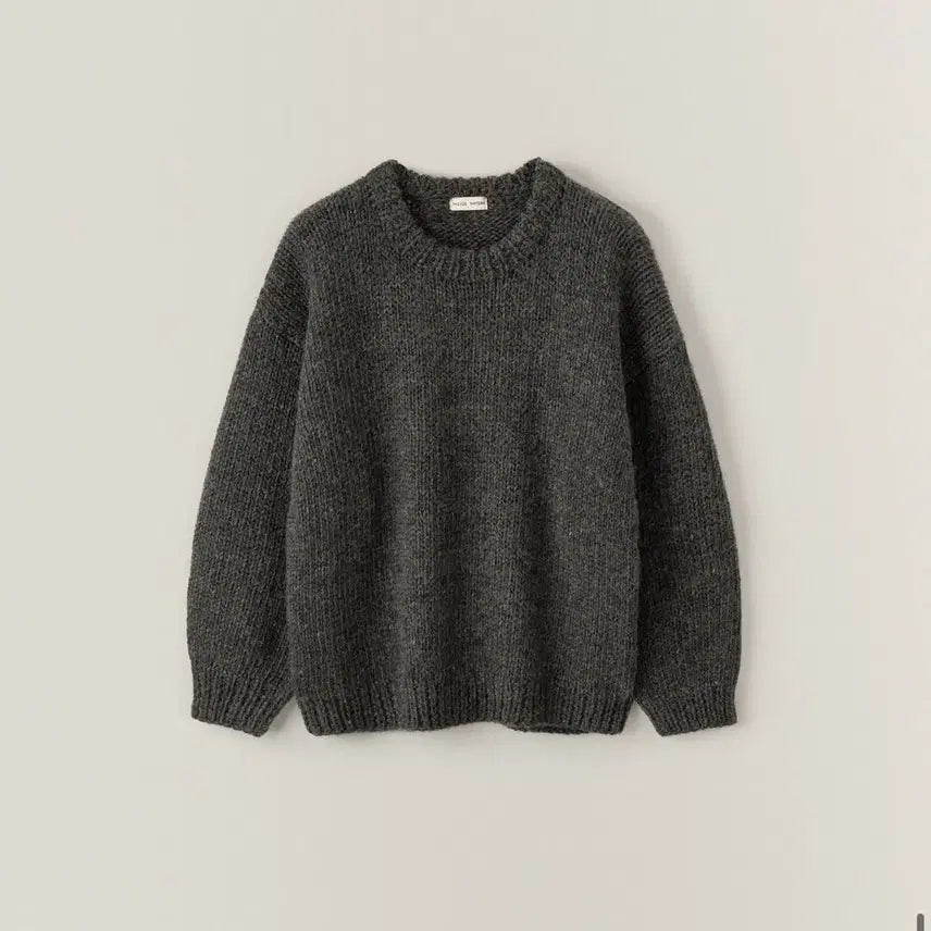 [BUNJANG] Facade Pattern Handmade Roundneck Knit / 파사드패턴 핸드메이드 라운드넥 니트