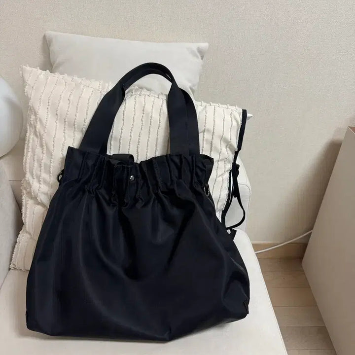 [BUNJANG] Nylon Shoulder Tote Bag / 나일론 숄더백 토트백