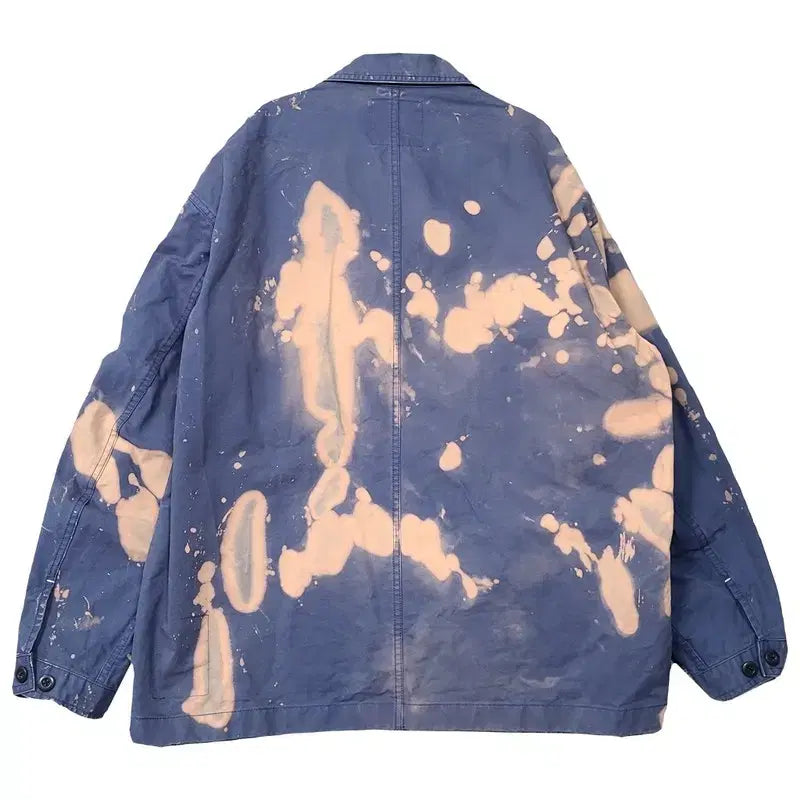 [BUNJANG] Espionage Navy Dirty Printing Vintage Jacket XL / 에스피오나지 네이비 더티 프린팅 빈티지 자켓 XL