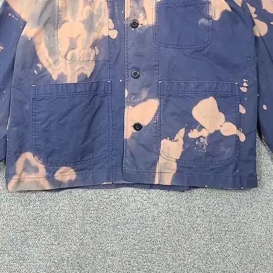 [BUNJANG] Espionage Navy Dirty Printing Vintage Jacket XL / 에스피오나지 네이비 더티 프린팅 빈티지 자켓 XL