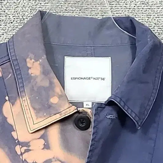 [BUNJANG] Espionage Navy Dirty Printing Vintage Jacket XL / 에스피오나지 네이비 더티 프린팅 빈티지 자켓 XL