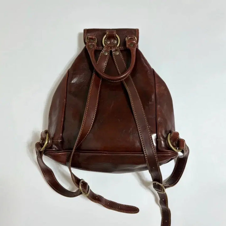 [BUNJANG] Alessia Leather Rucksack Backpack Unisex / ALESSIA 가죽 럭색  Italy 생산  (백팩, 배낭) 남녀공용