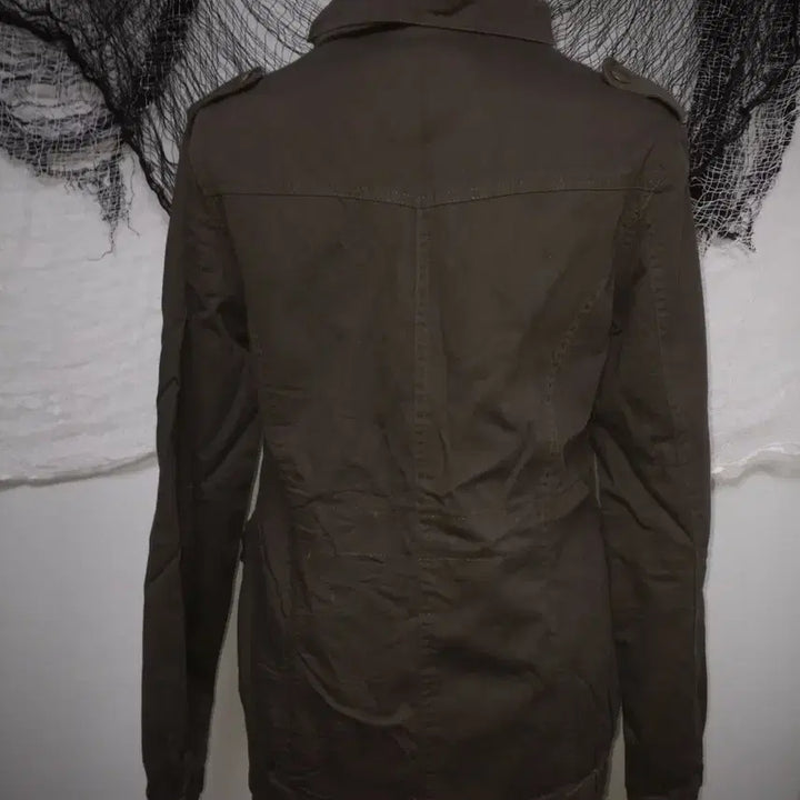[SOLD OUT] grunge y2k gold button brown jacket