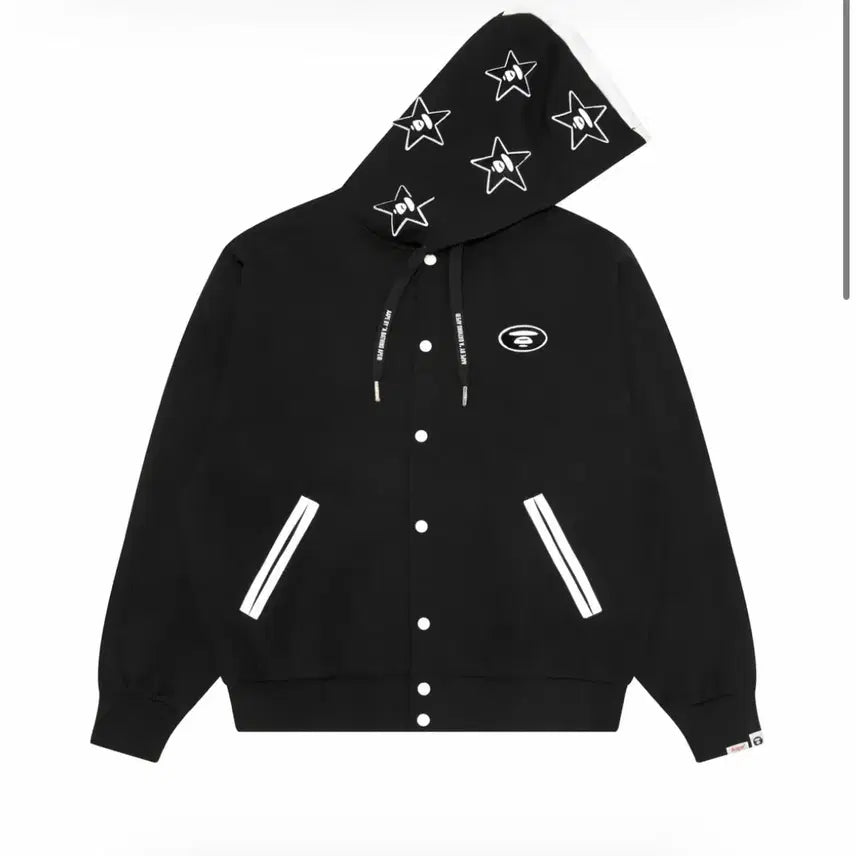 [BUNJANG] Aape by A Bathing Ape Moonface Varsity Hooded Jacket / Bape aape 베이프 에이프 문페이스 후드 재킷 아우터 바시티