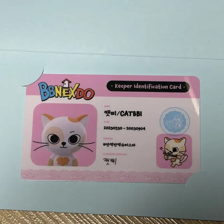 [BUNJANG] Bbynekkdo Catbby ID Card / 쁘넥도 캣삐 아이디카드