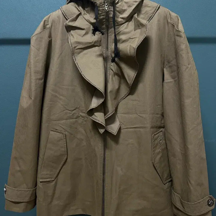 [BUNJANG] Unbranded Olive Green Khaki Field Jacket / (새상품) 후드 카키올리브색 야상 점퍼
